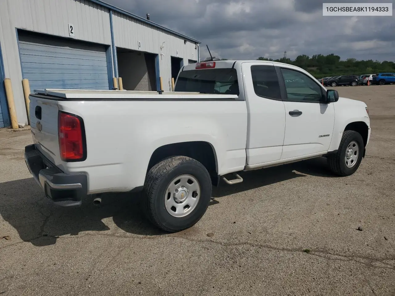 2019 Chevrolet Colorado VIN: 1GCHSBEA8K1194333 Lot: 53670145