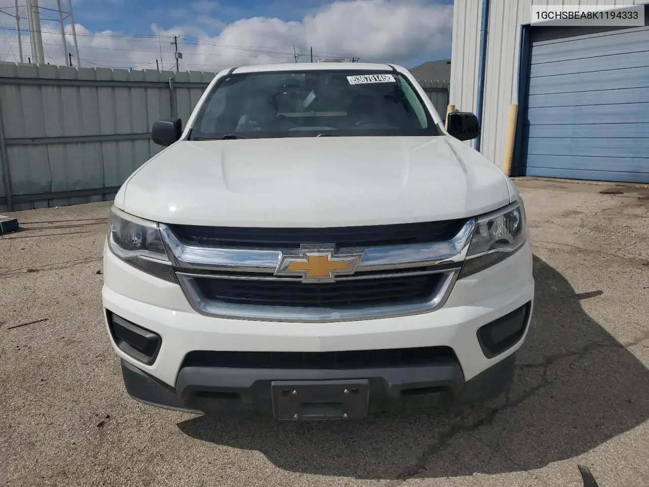 2019 Chevrolet Colorado VIN: 1GCHSBEA8K1194333 Lot: 53670145
