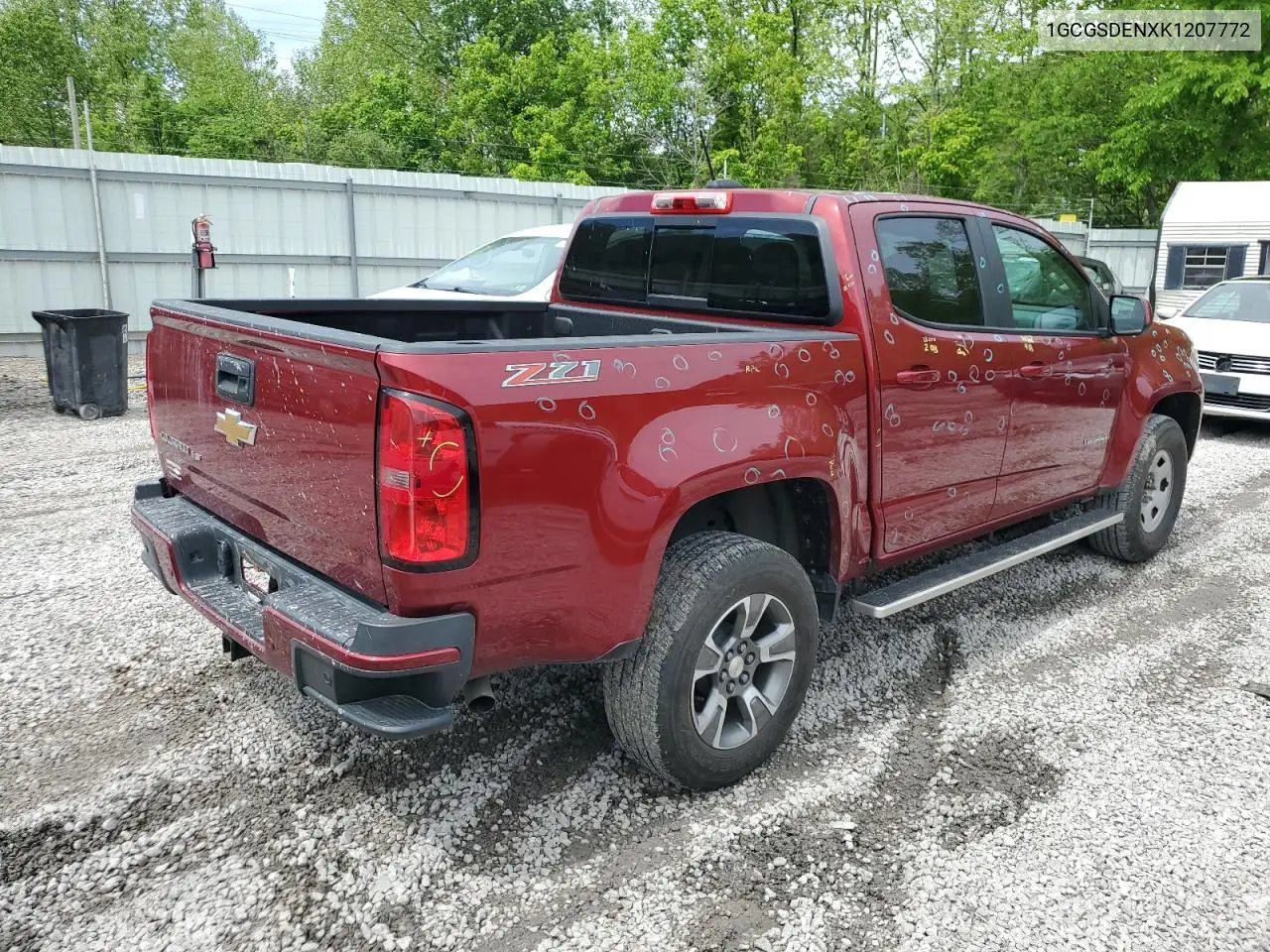 2019 Chevrolet Colorado Z71 VIN: 1GCGSDENXK1207772 Lot: 56292335