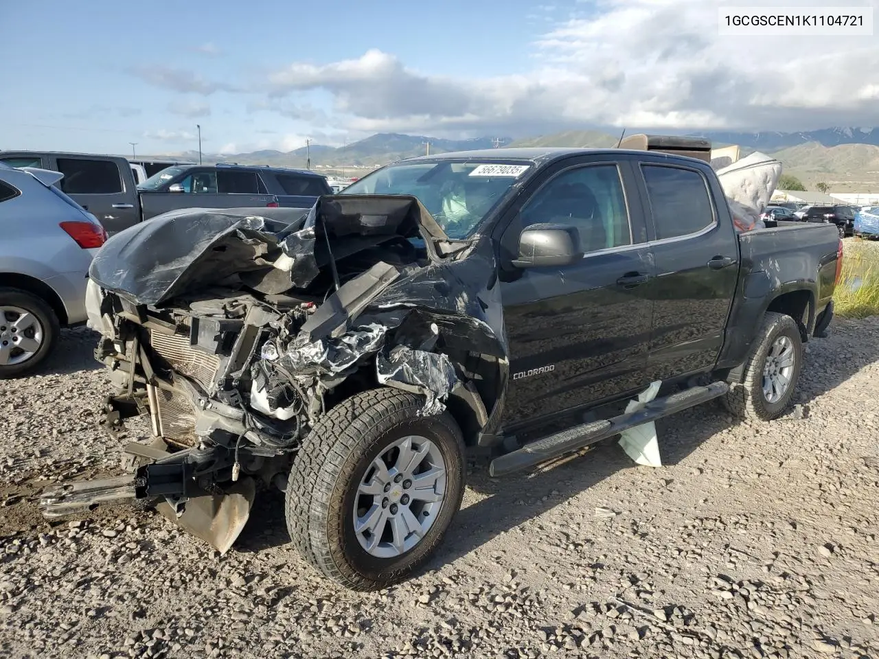 2019 Chevrolet Colorado Lt VIN: 1GCGSCEN1K1104721 Lot: 56679035