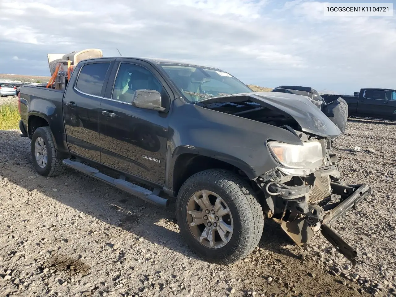 2019 Chevrolet Colorado Lt VIN: 1GCGSCEN1K1104721 Lot: 56679035