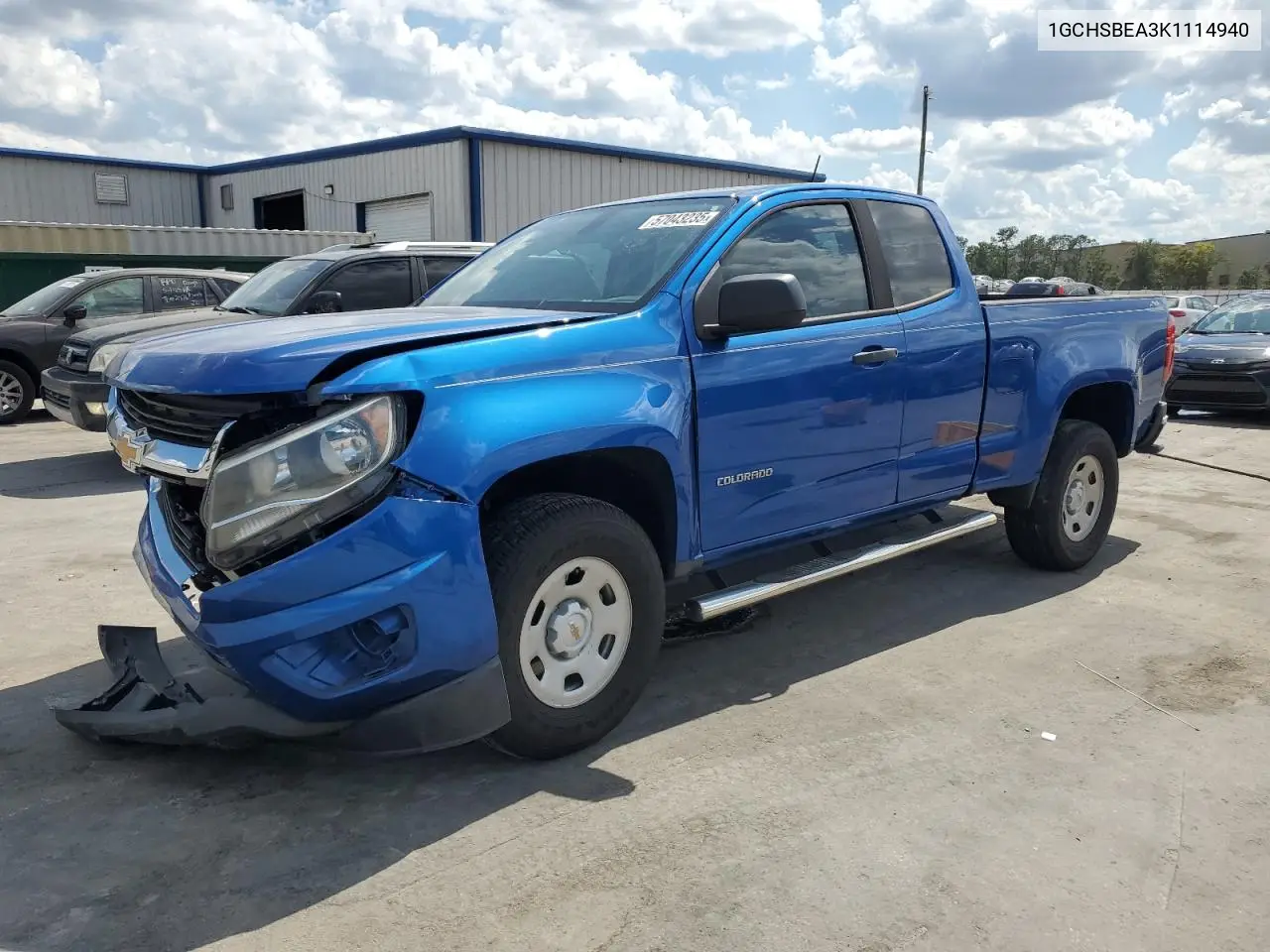 2019 Chevrolet Colorado VIN: 1GCHSBEA3K1114940 Lot: 57043235