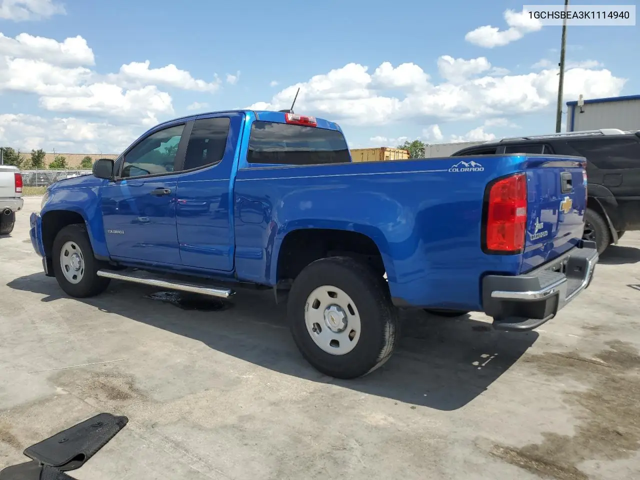 2019 Chevrolet Colorado VIN: 1GCHSBEA3K1114940 Lot: 57043235