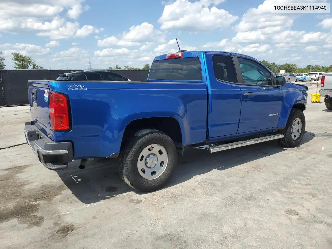 2019 Chevrolet Colorado VIN: 1GCHSBEA3K1114940 Lot: 57043235