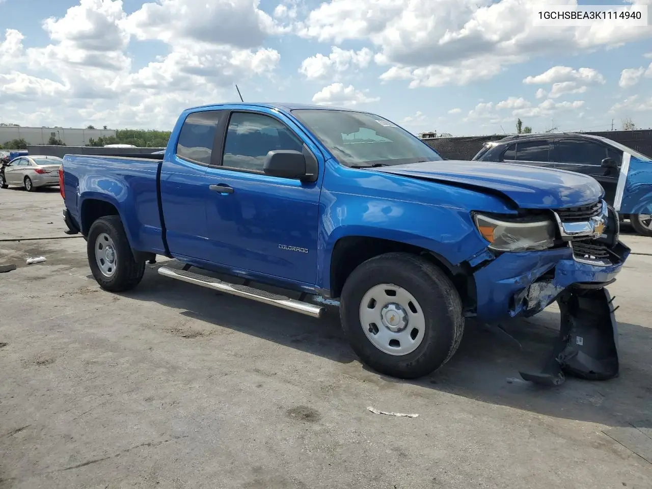 2019 Chevrolet Colorado VIN: 1GCHSBEA3K1114940 Lot: 57043235