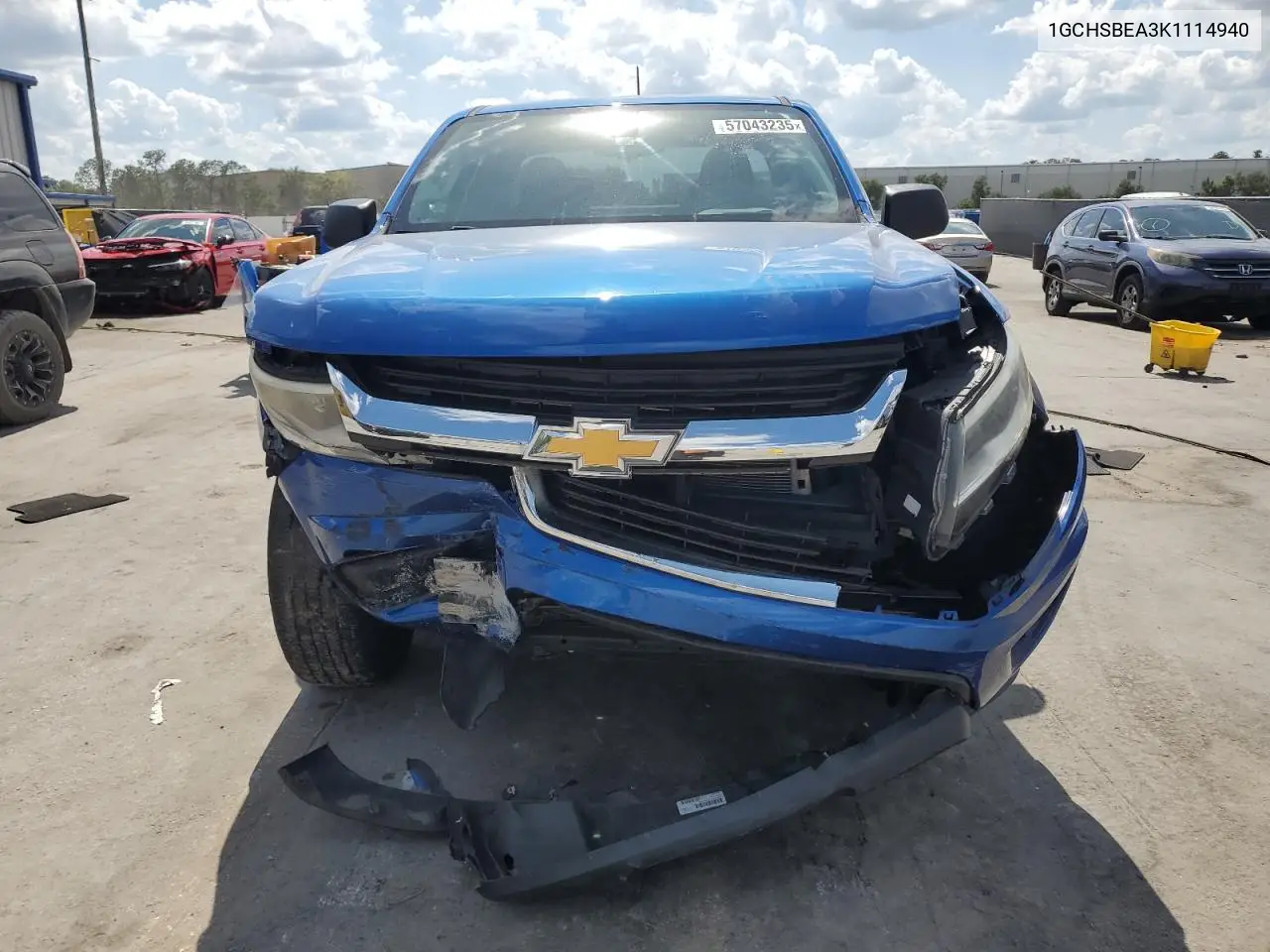 2019 Chevrolet Colorado VIN: 1GCHSBEA3K1114940 Lot: 57043235