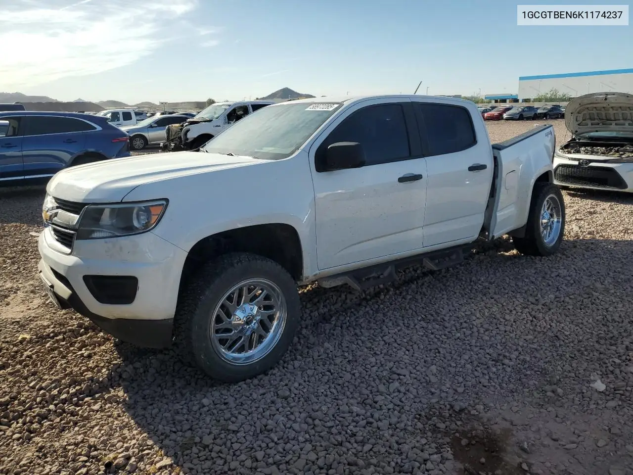 2019 Chevrolet Colorado VIN: 1GCGTBEN6K1174237 Lot: 58972285