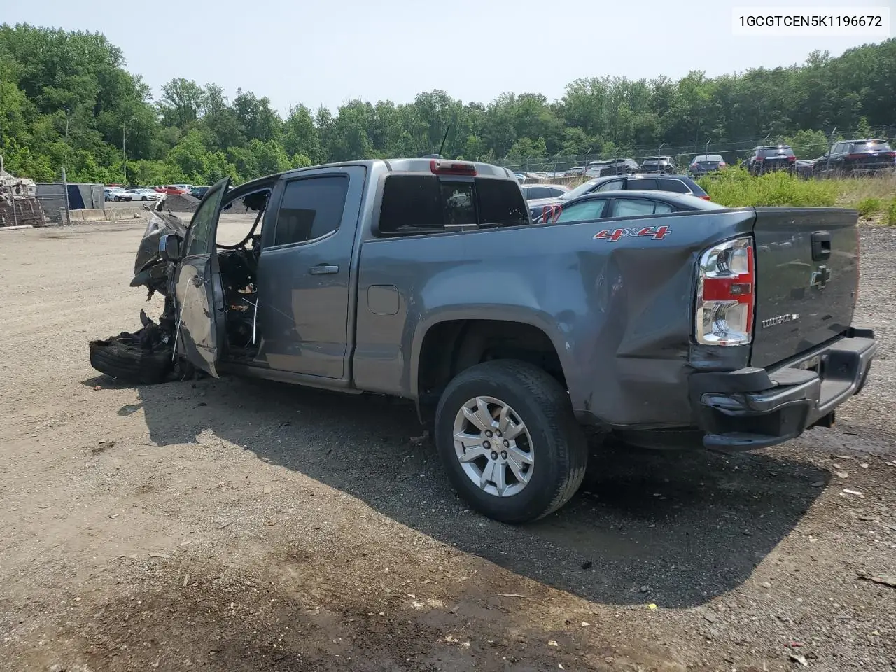 2019 Chevrolet Colorado Lt VIN: 1GCGTCEN5K1196672 Lot: 60421185
