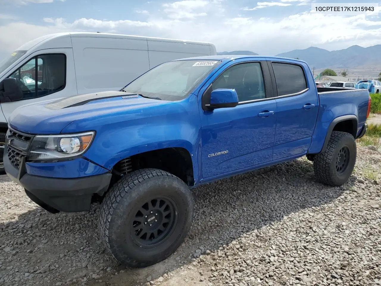 2019 Chevrolet Colorado Zr2 VIN: 1GCPTEE17K1215943 Lot: 63032565