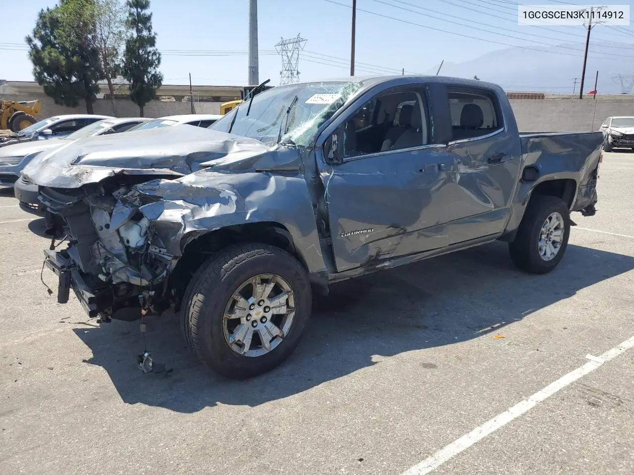 2019 Chevrolet Colorado Lt VIN: 1GCGSCEN3K1114912 Lot: 65594025