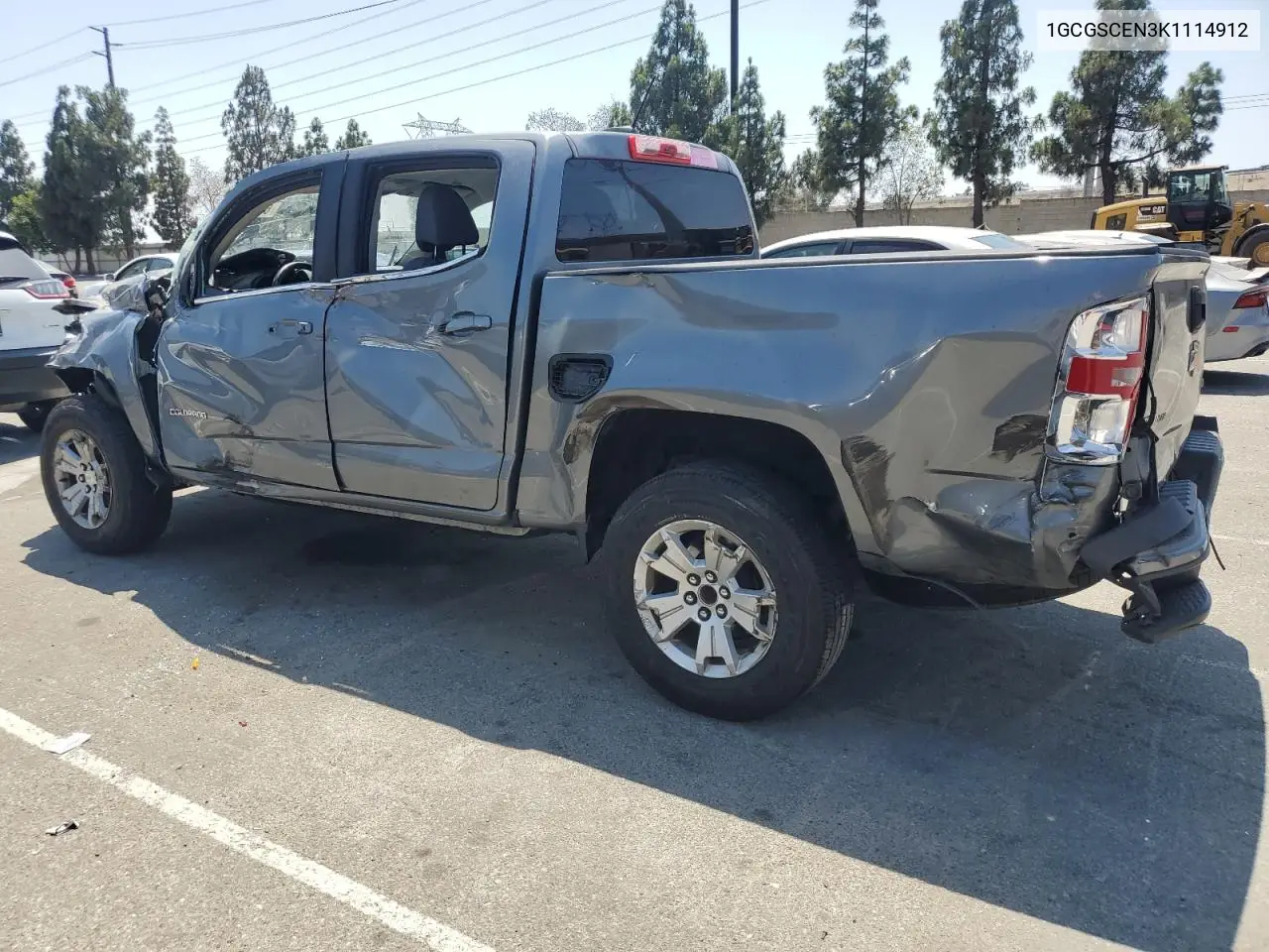 2019 Chevrolet Colorado Lt VIN: 1GCGSCEN3K1114912 Lot: 65594025