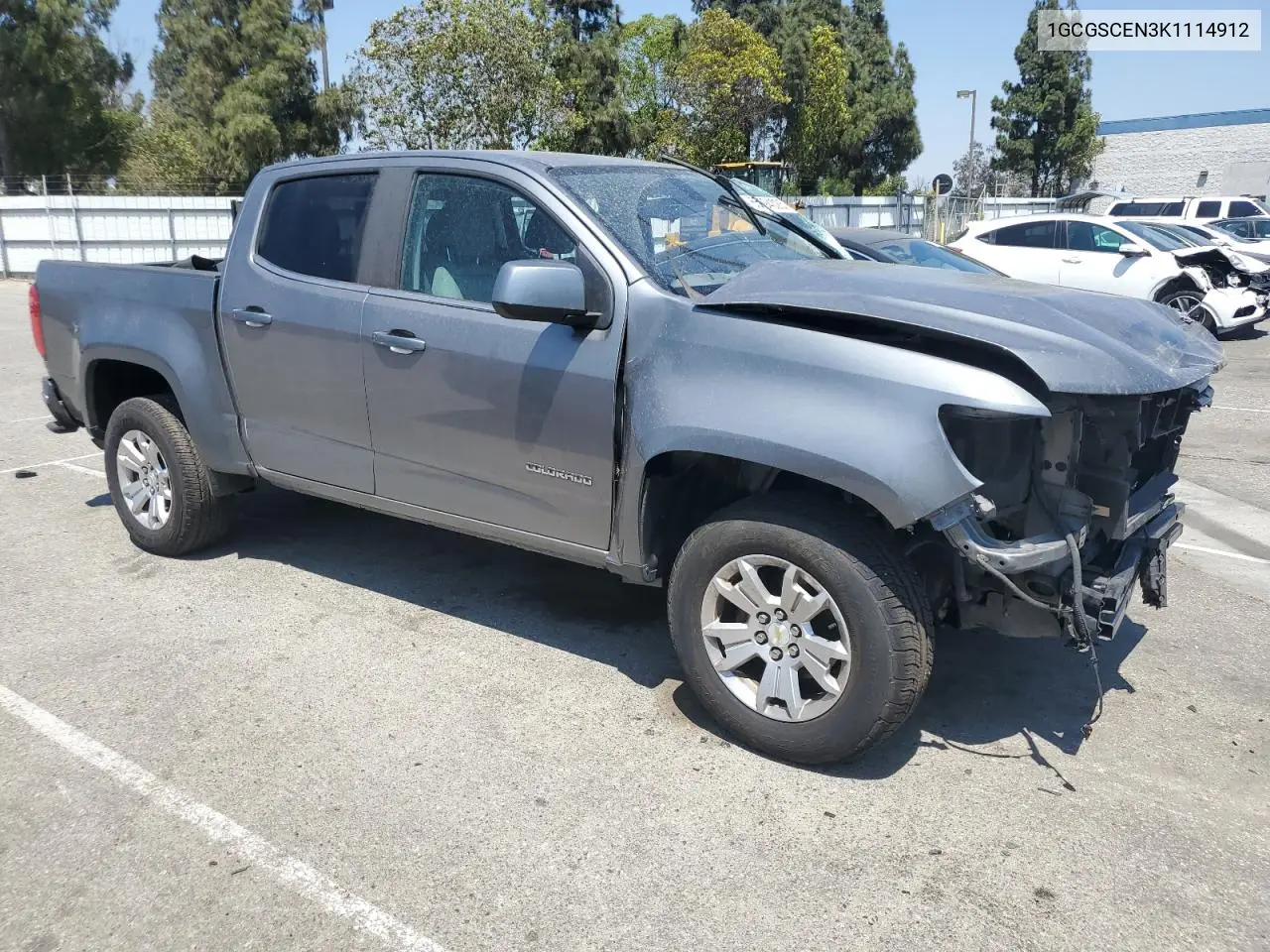 2019 Chevrolet Colorado Lt VIN: 1GCGSCEN3K1114912 Lot: 65594025