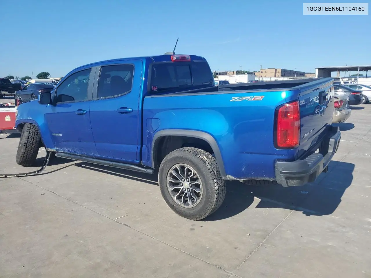 2020 Chevrolet Colorado Zr2 VIN: 1GCGTEEN6L1104160 Lot: 56140705