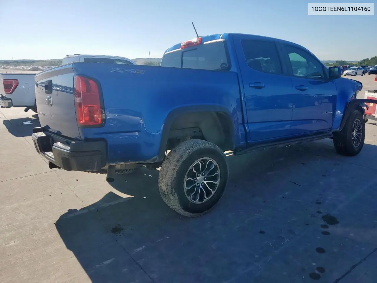 2020 Chevrolet Colorado Zr2 VIN: 1GCGTEEN6L1104160 Lot: 56140705