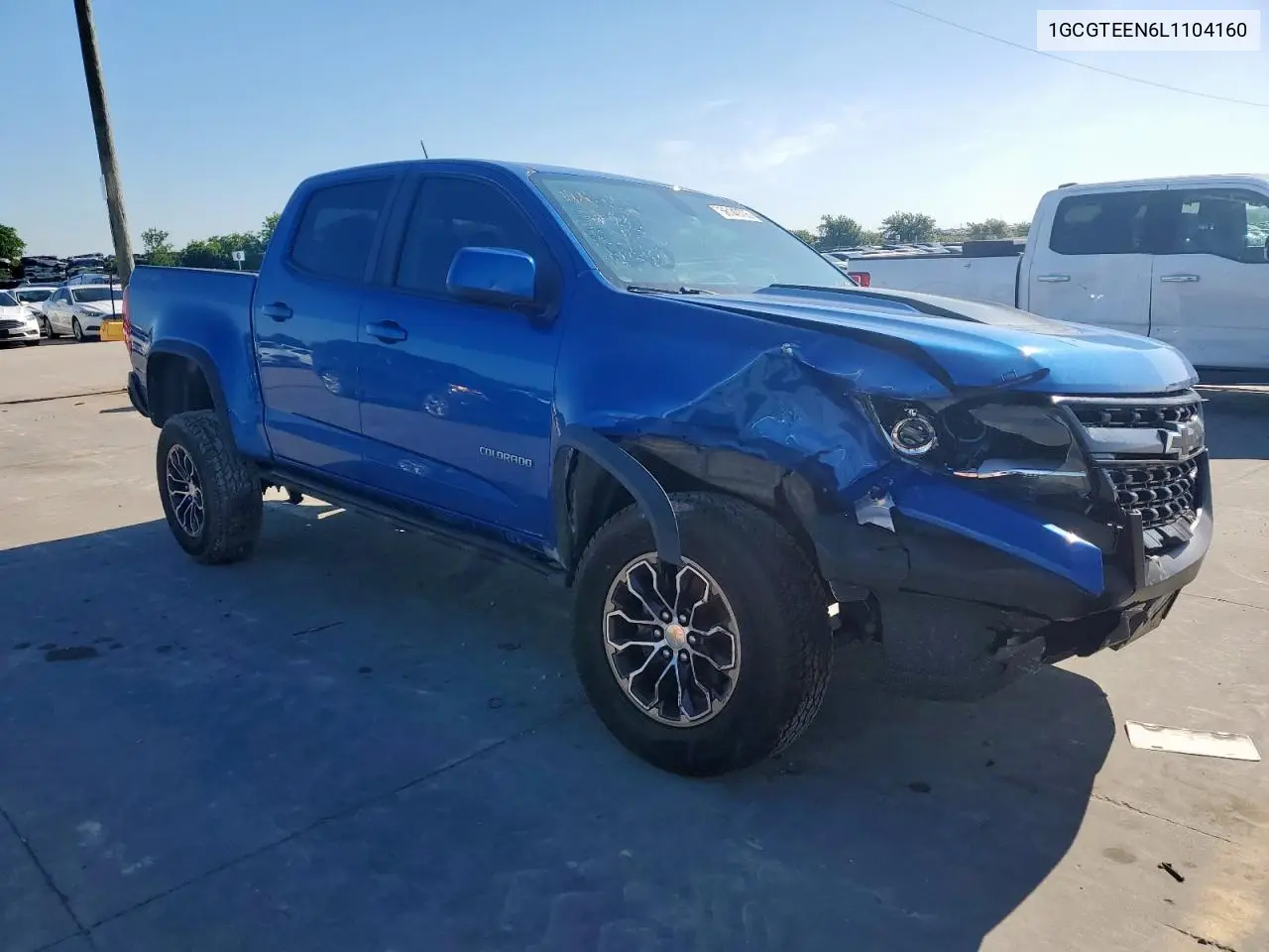 2020 Chevrolet Colorado Zr2 VIN: 1GCGTEEN6L1104160 Lot: 56140705