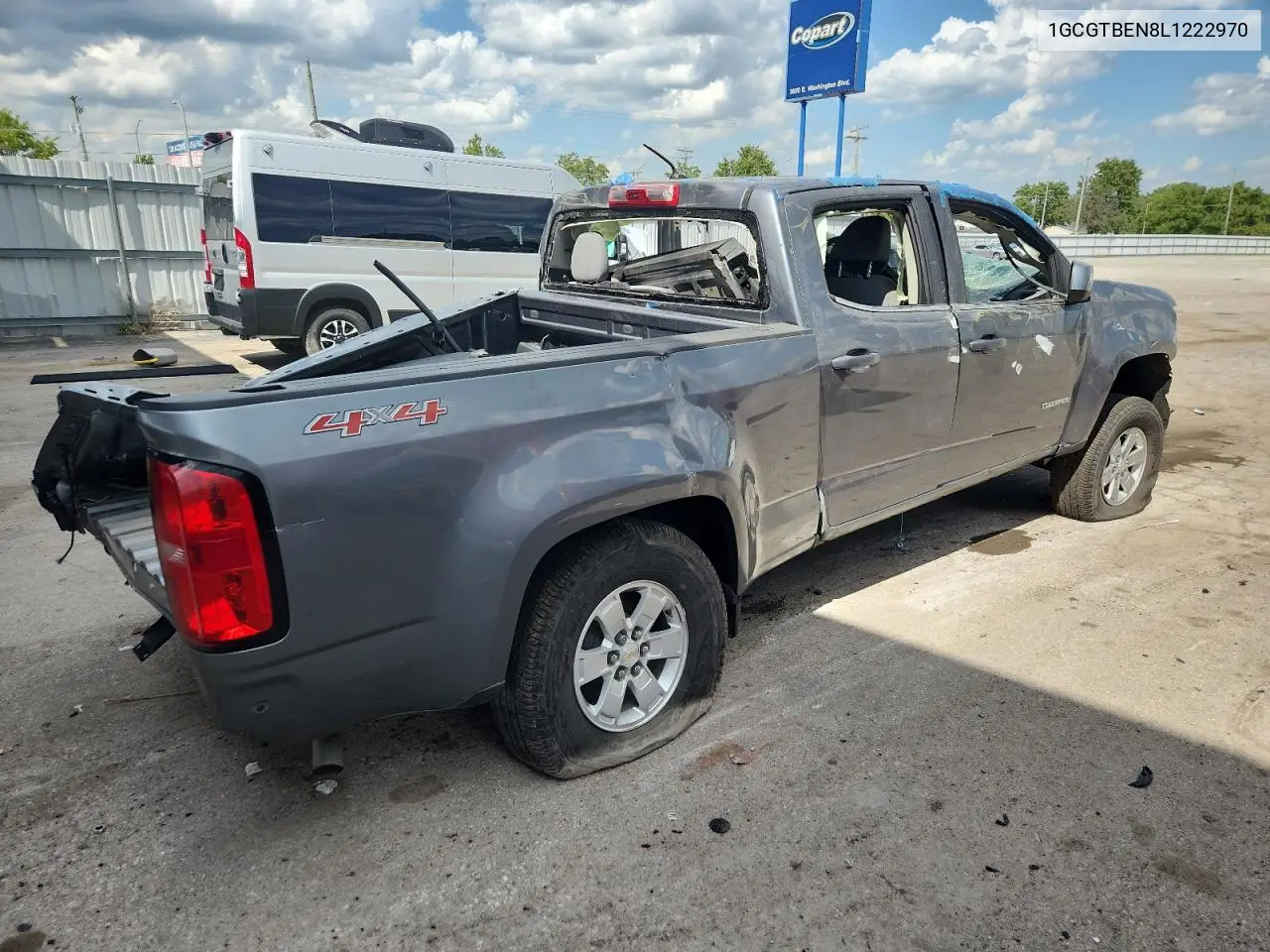 2020 Chevrolet Colorado VIN: 1GCGTBEN8L1222970 Lot: 62427235