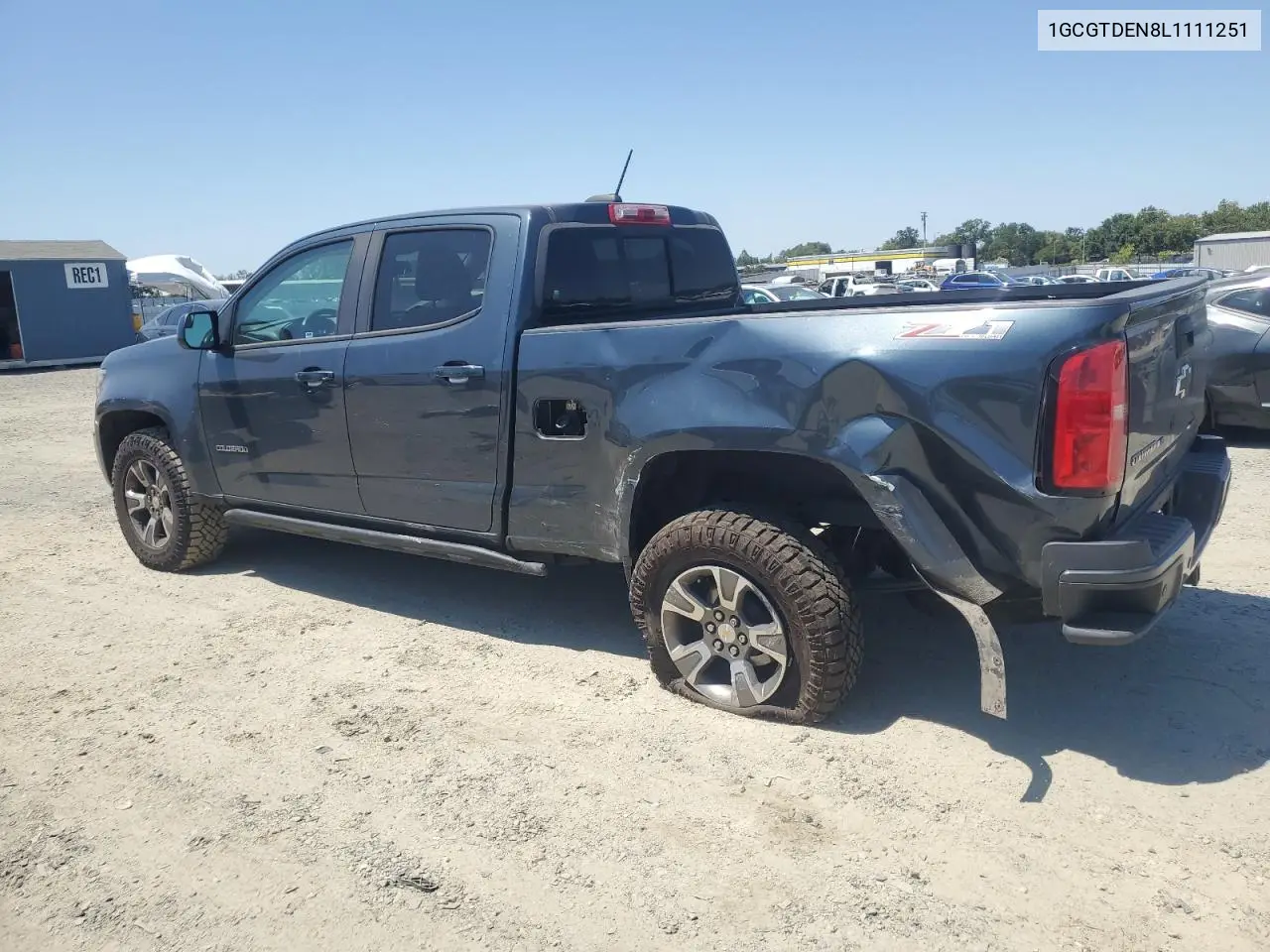 2020 Chevrolet Colorado Z71 VIN: 1GCGTDEN8L1111251 Lot: 62591225
