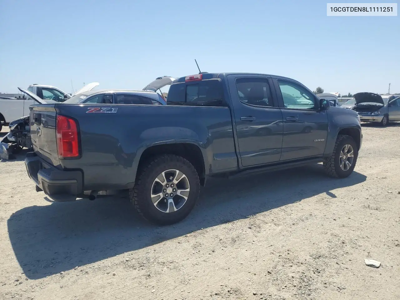 2020 Chevrolet Colorado Z71 VIN: 1GCGTDEN8L1111251 Lot: 62591225