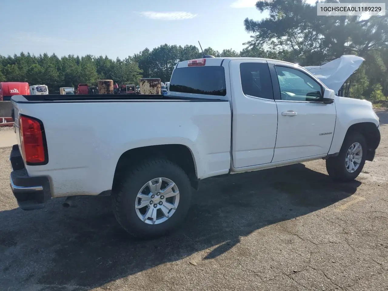 2020 Chevrolet Colorado Lt VIN: 1GCHSCEA0L1189229 Lot: 62599925