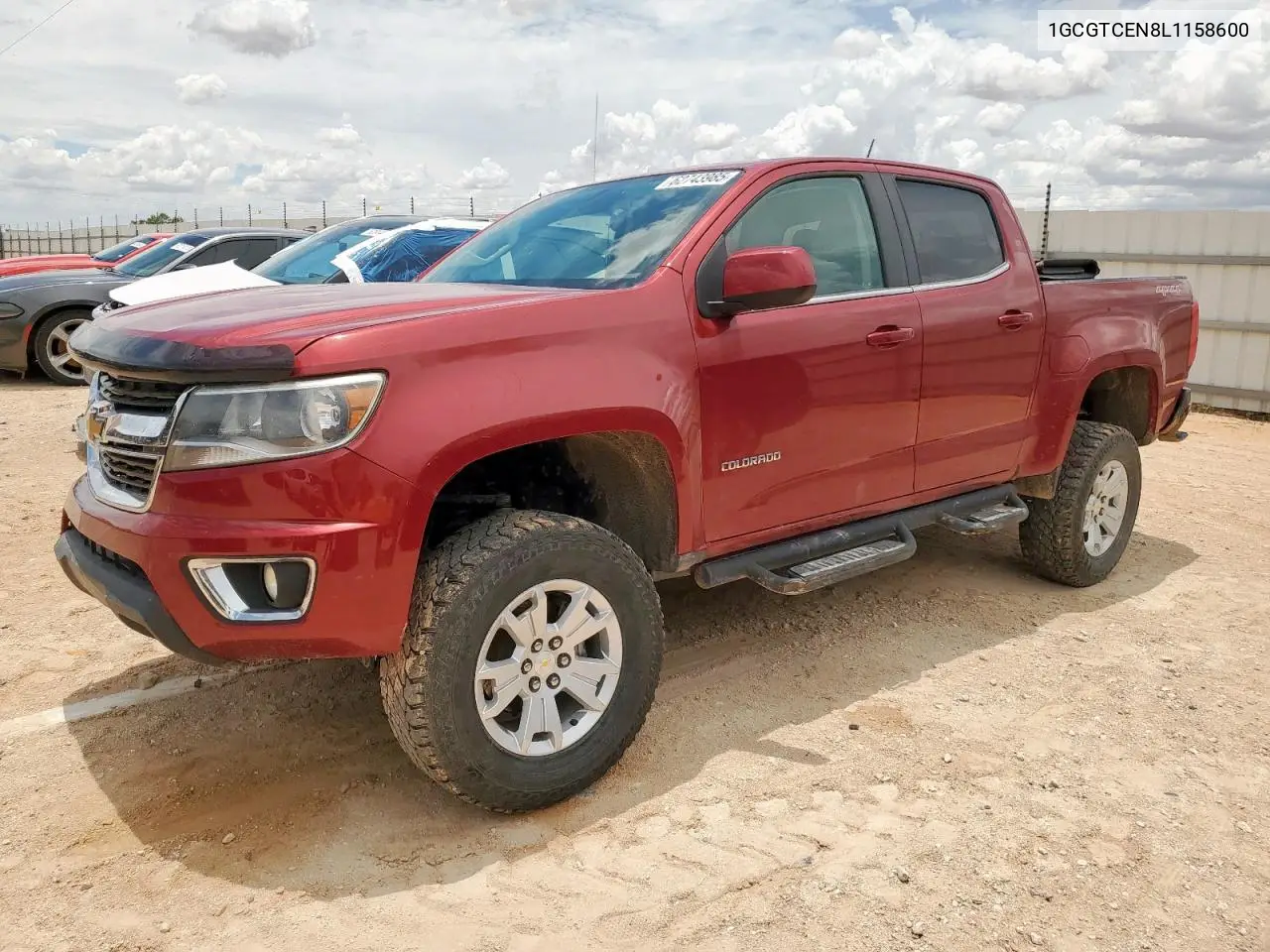 2020 Chevrolet Colorado Lt VIN: 1GCGTCEN8L1158600 Lot: 62743985