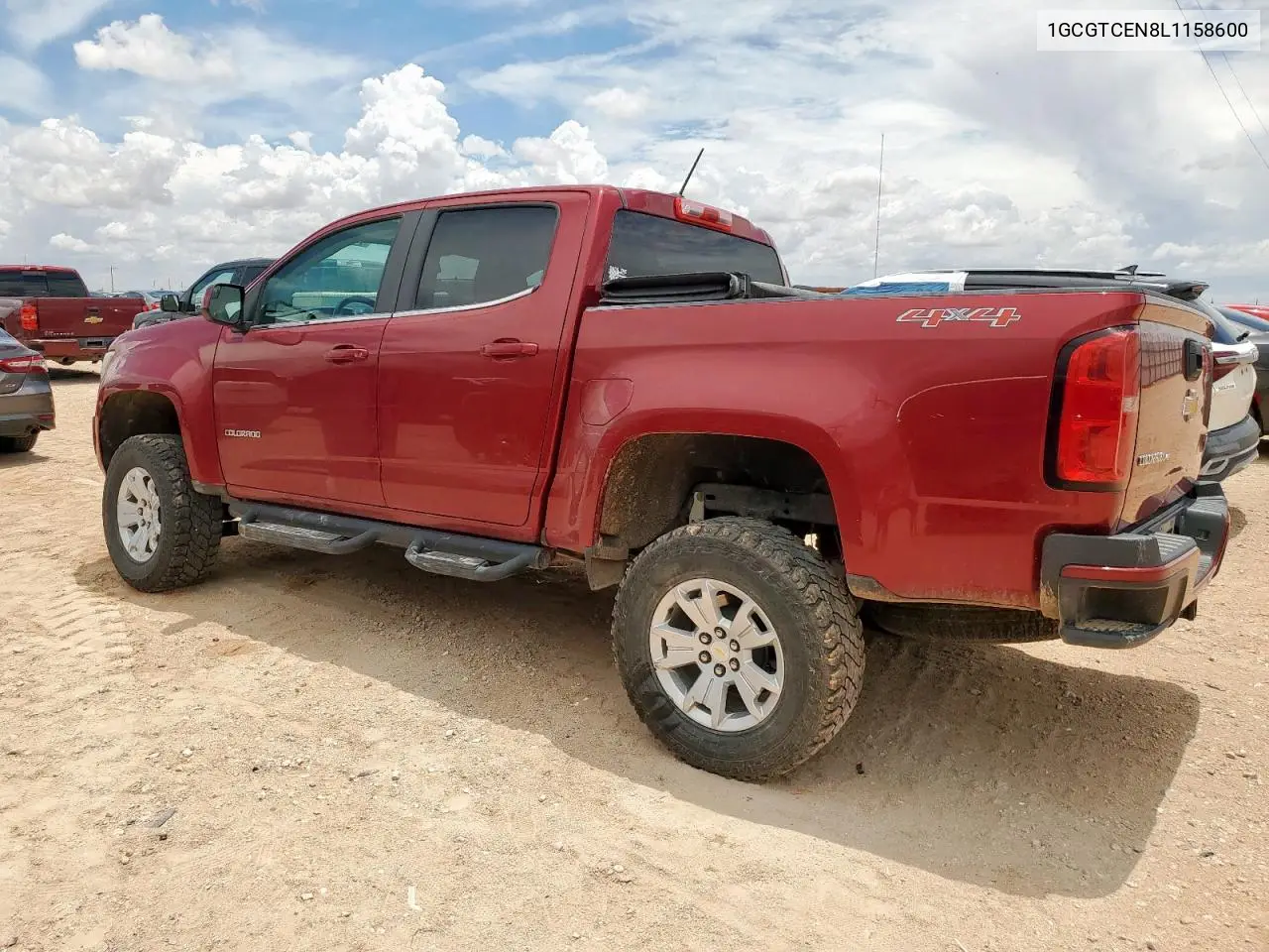 2020 Chevrolet Colorado Lt VIN: 1GCGTCEN8L1158600 Lot: 62743985