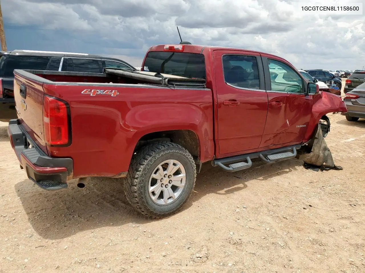 2020 Chevrolet Colorado Lt VIN: 1GCGTCEN8L1158600 Lot: 62743985