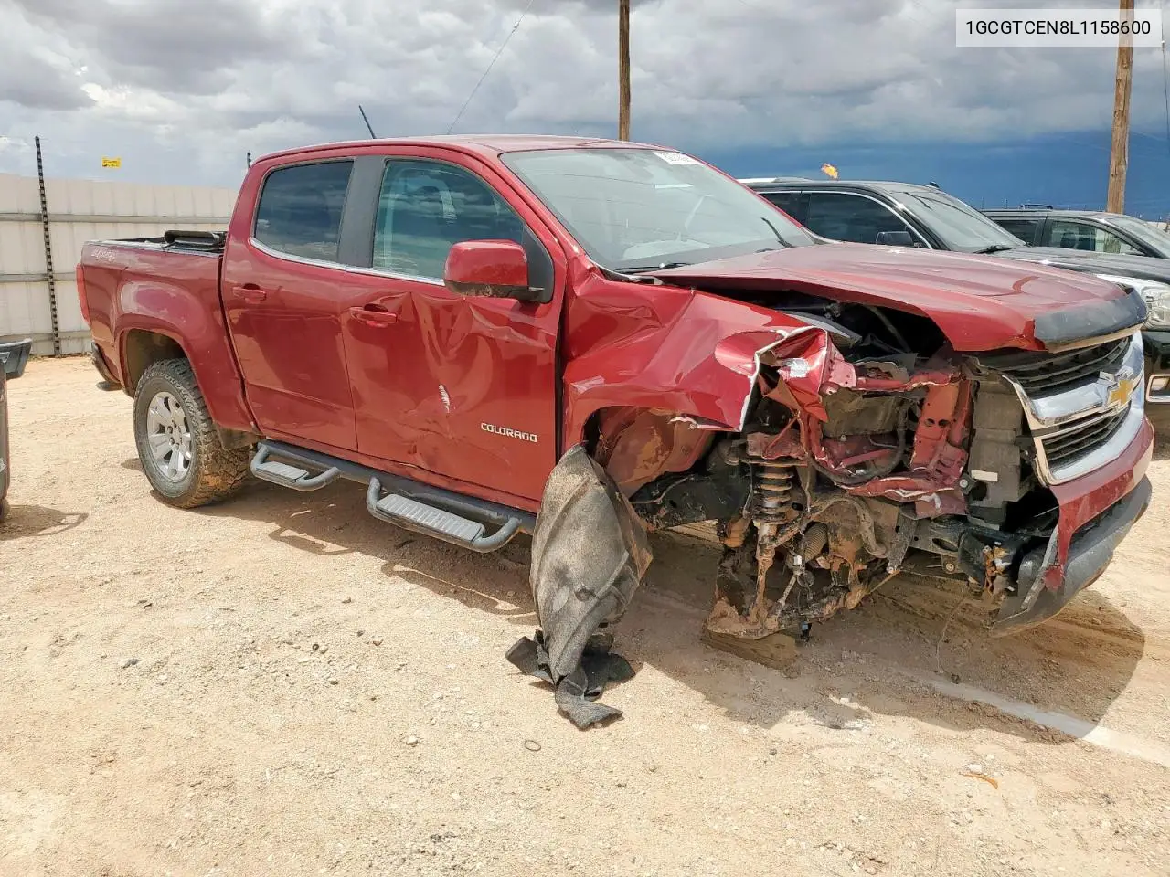 2020 Chevrolet Colorado Lt VIN: 1GCGTCEN8L1158600 Lot: 62743985