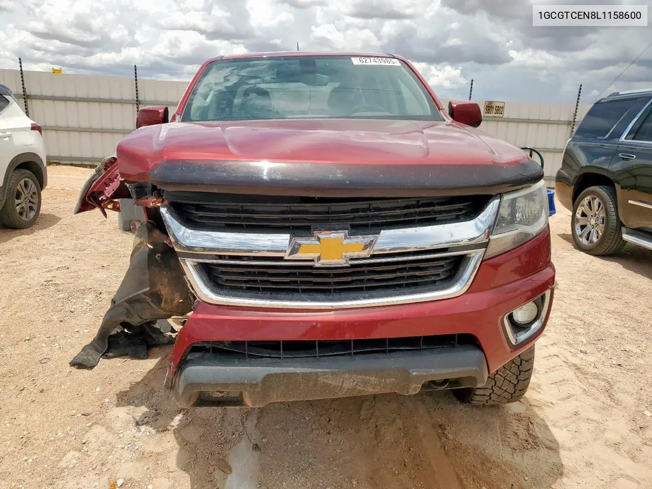 2020 Chevrolet Colorado Lt VIN: 1GCGTCEN8L1158600 Lot: 62743985
