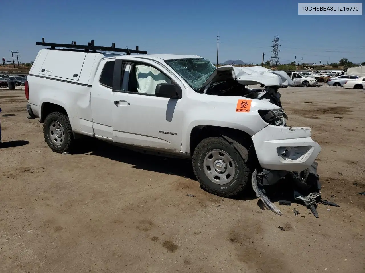 2020 Chevrolet Colorado VIN: 1GCHSBEA8L1216770 Lot: 62870895