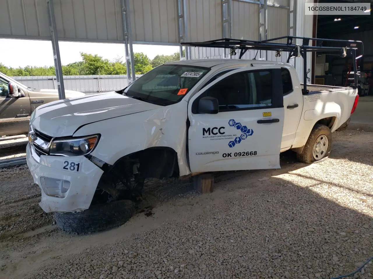 2020 Chevrolet Colorado VIN: 1GCGSBEN0L1184749 Lot: 63747905