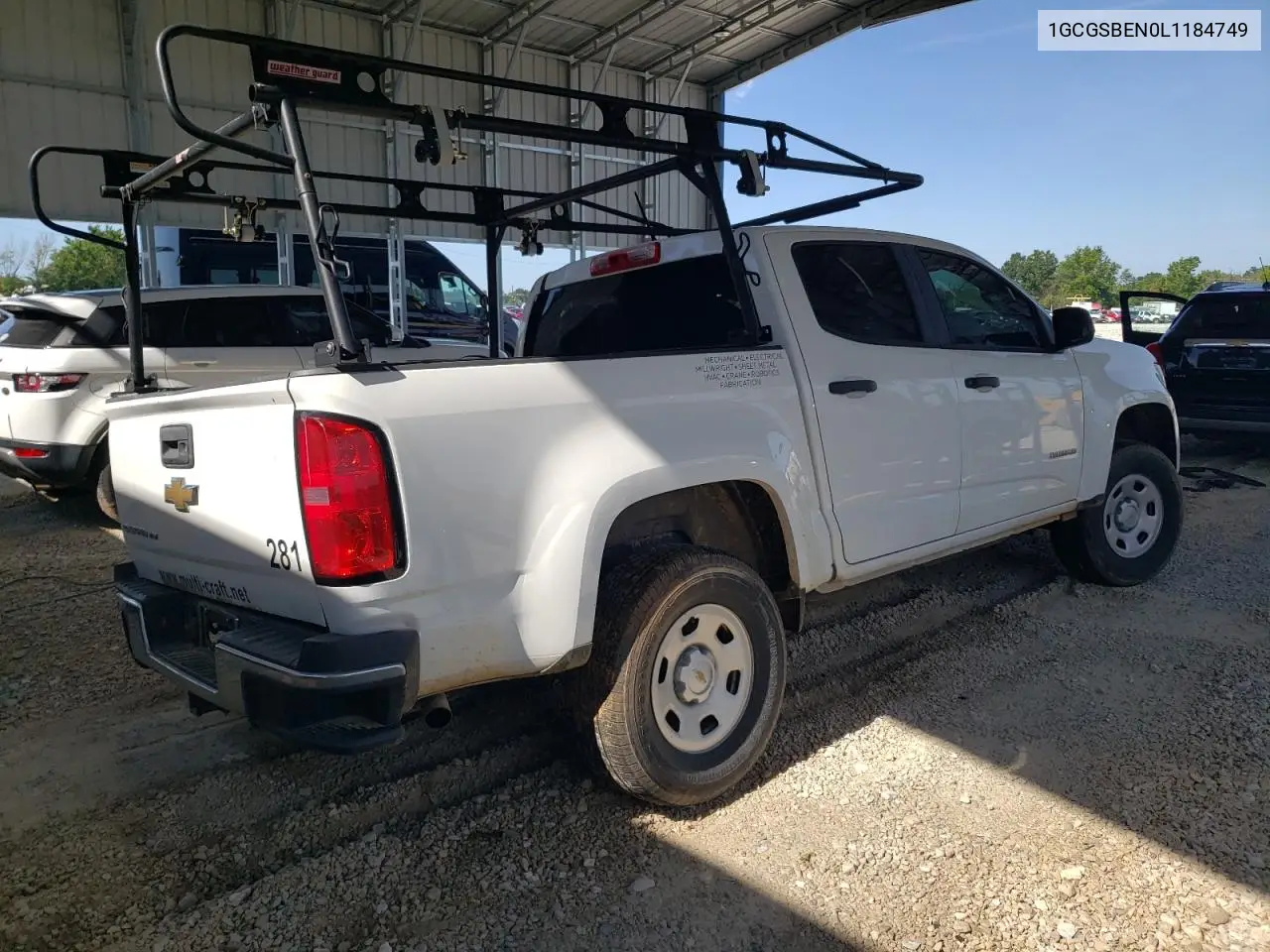 2020 Chevrolet Colorado VIN: 1GCGSBEN0L1184749 Lot: 63747905