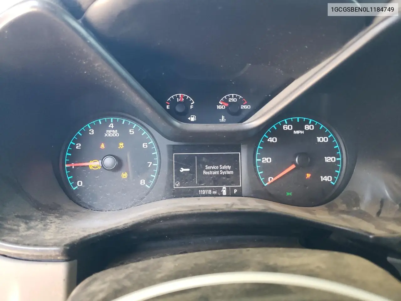 2020 Chevrolet Colorado VIN: 1GCGSBEN0L1184749 Lot: 63747905