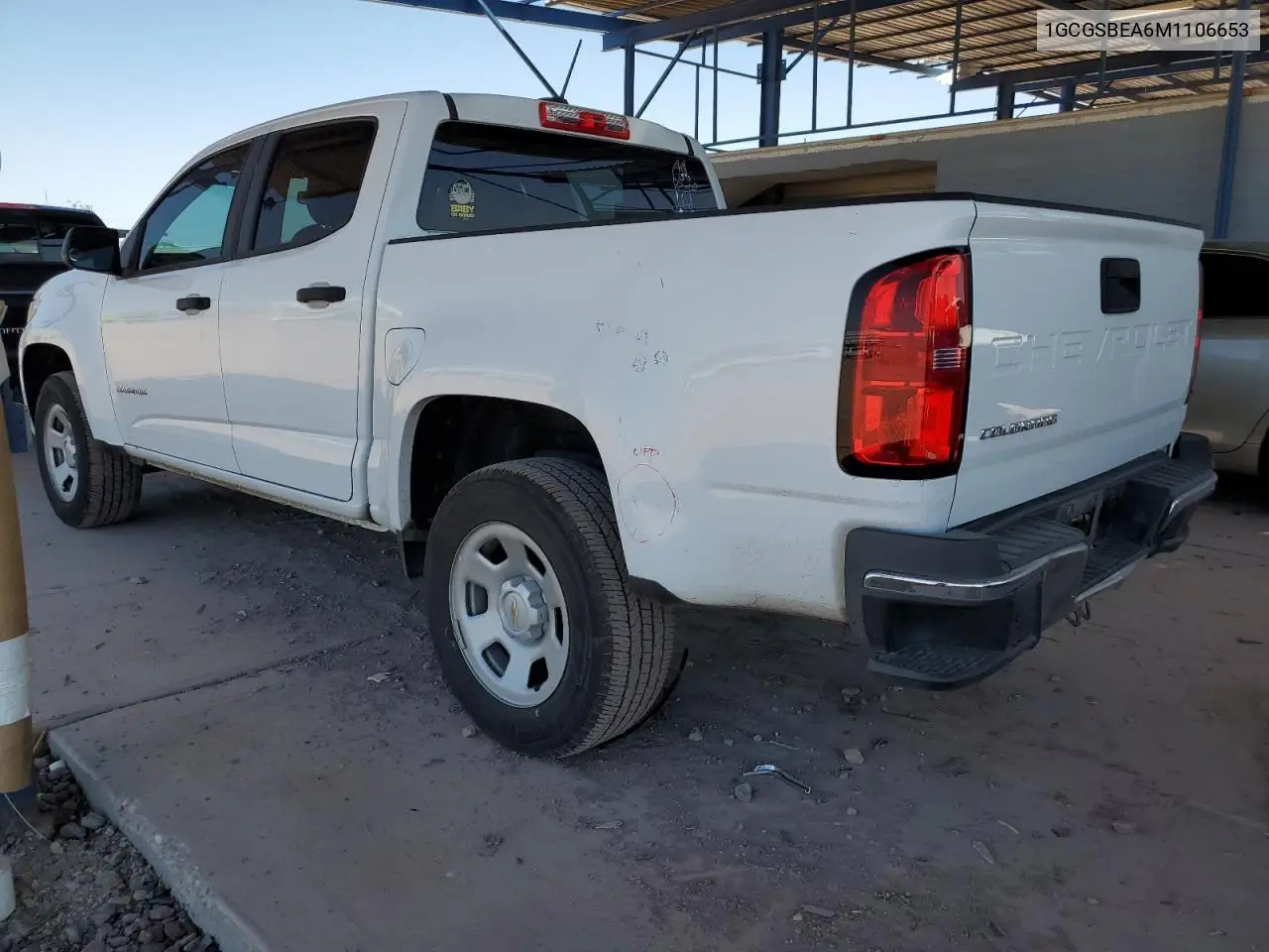2021 Chevrolet Colorado VIN: 1GCGSBEA6M1106653 Lot: 56607495