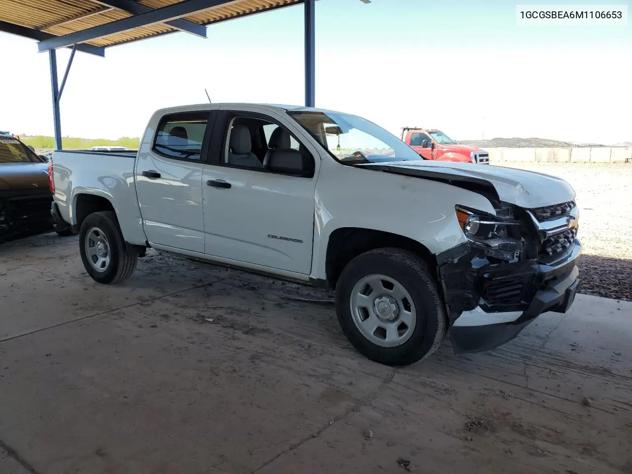 2021 Chevrolet Colorado VIN: 1GCGSBEA6M1106653 Lot: 56607495