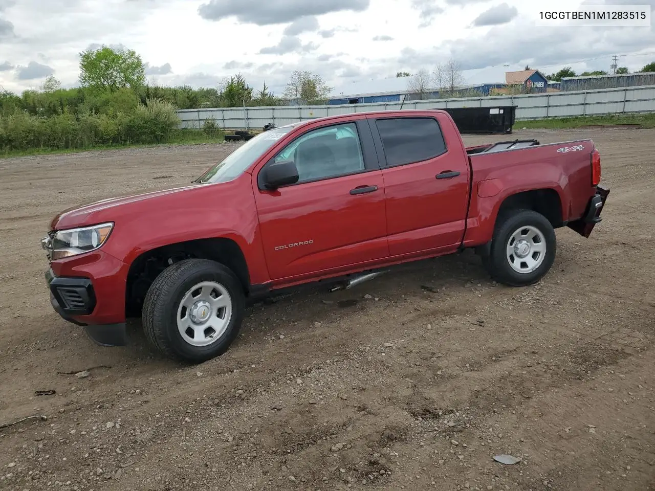 2021 Chevrolet Colorado VIN: 1GCGTBEN1M1283515 Lot: 56723975