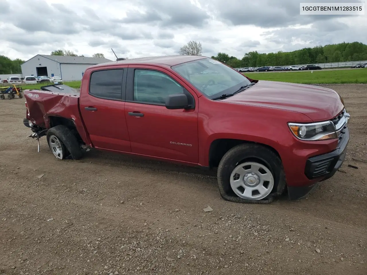 2021 Chevrolet Colorado VIN: 1GCGTBEN1M1283515 Lot: 56723975