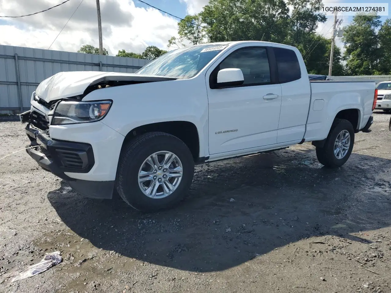 2021 Chevrolet Colorado Lt VIN: 1GCHSCEA2M1274381 Lot: 56934045