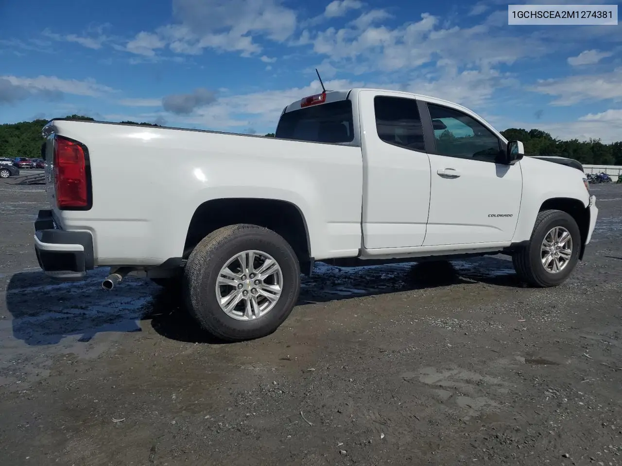 2021 Chevrolet Colorado Lt VIN: 1GCHSCEA2M1274381 Lot: 56934045