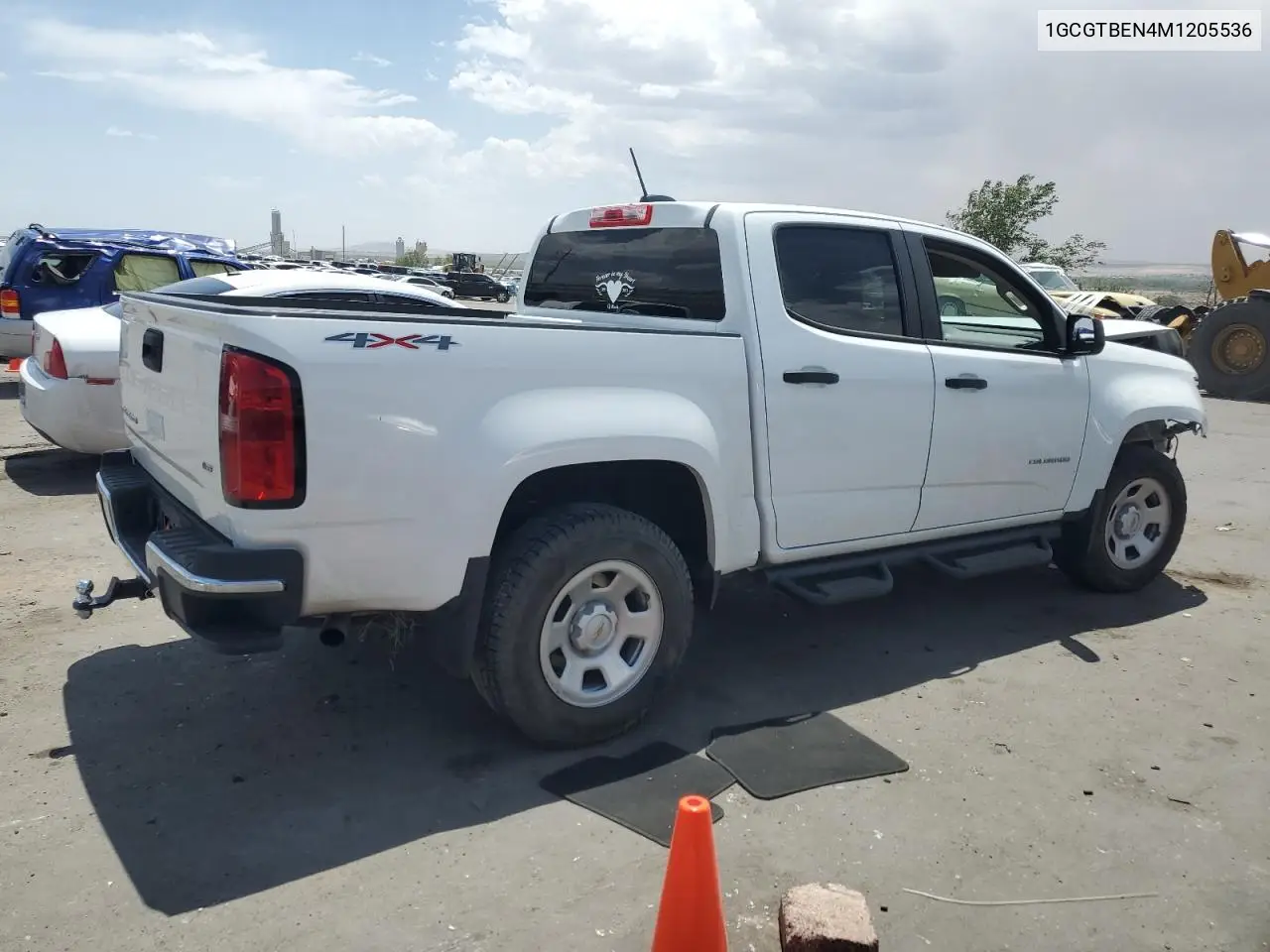 2021 Chevrolet Colorado VIN: 1GCGTBEN4M1205536 Lot: 61927795