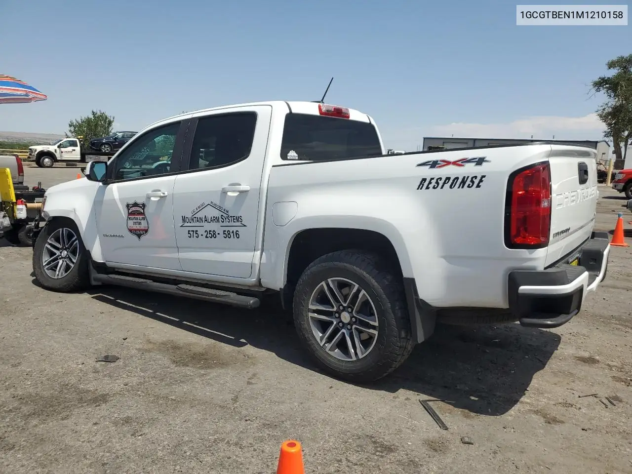 2021 Chevrolet Colorado VIN: 1GCGTBEN1M1210158 Lot: 61996375