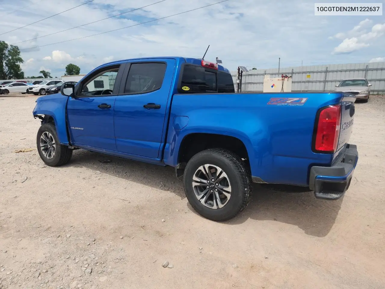 2021 Chevrolet Colorado Z71 VIN: 1GCGTDEN2M1222637 Lot: 62191395