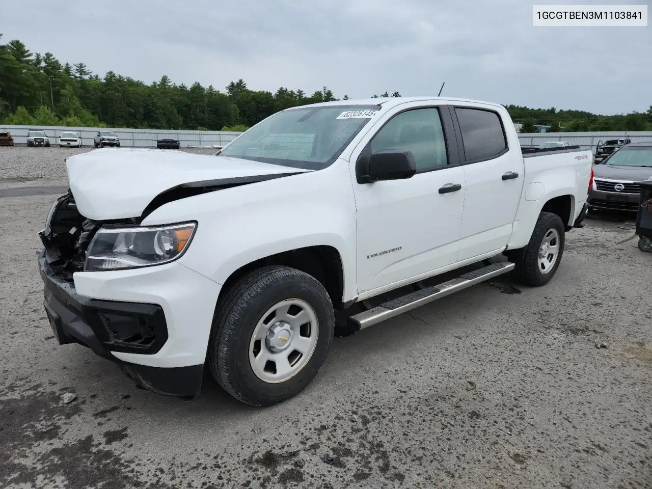 2021 Chevrolet Colorado VIN: 1GCGTBEN3M1103841 Lot: 62326145