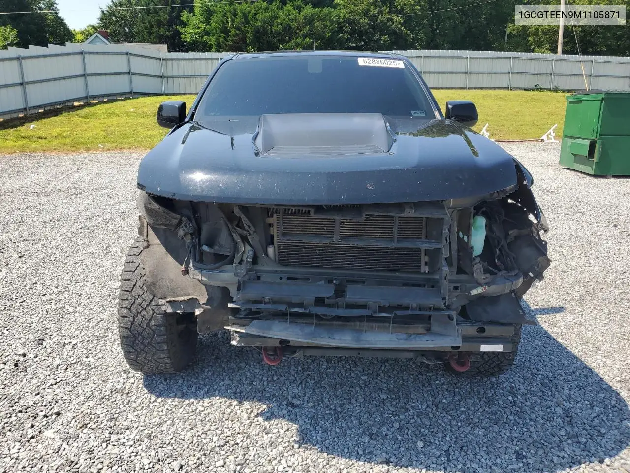 2021 Chevrolet Colorado Zr2 VIN: 1GCGTEEN9M1105871 Lot: 62886025