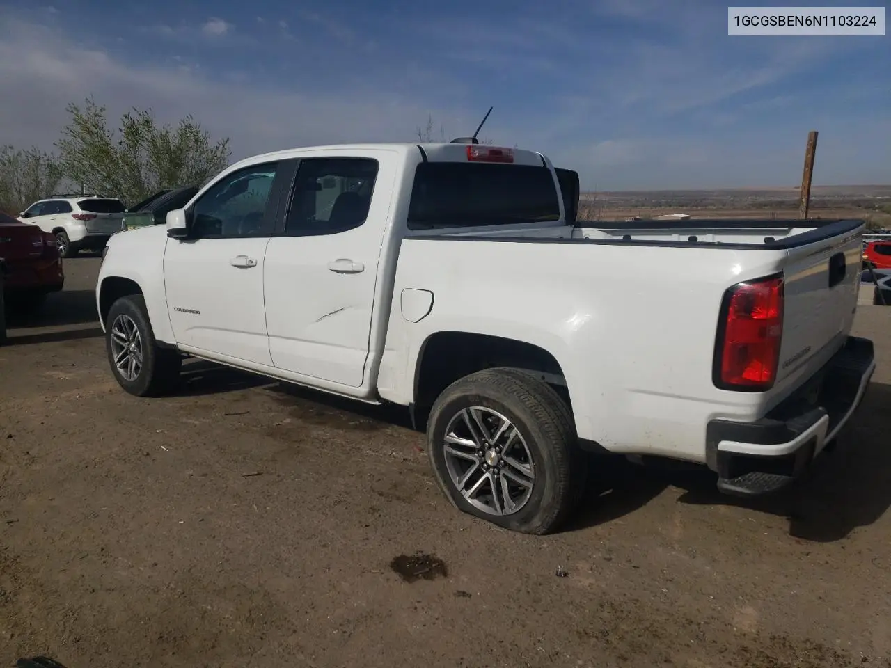 2022 Chevrolet Colorado VIN: 1GCGSBEN6N1103224 Lot: 50900595