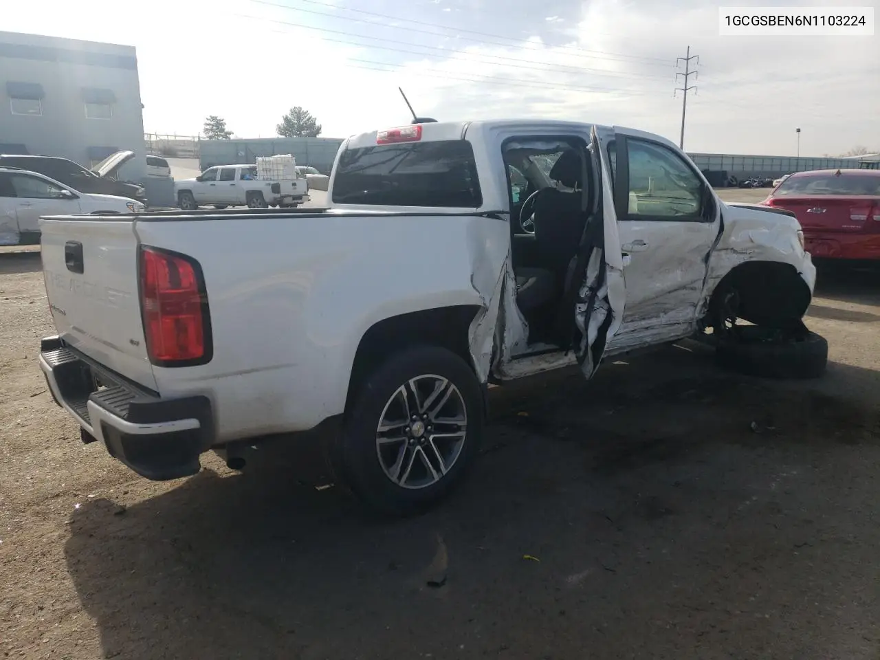 2022 Chevrolet Colorado VIN: 1GCGSBEN6N1103224 Lot: 50900595
