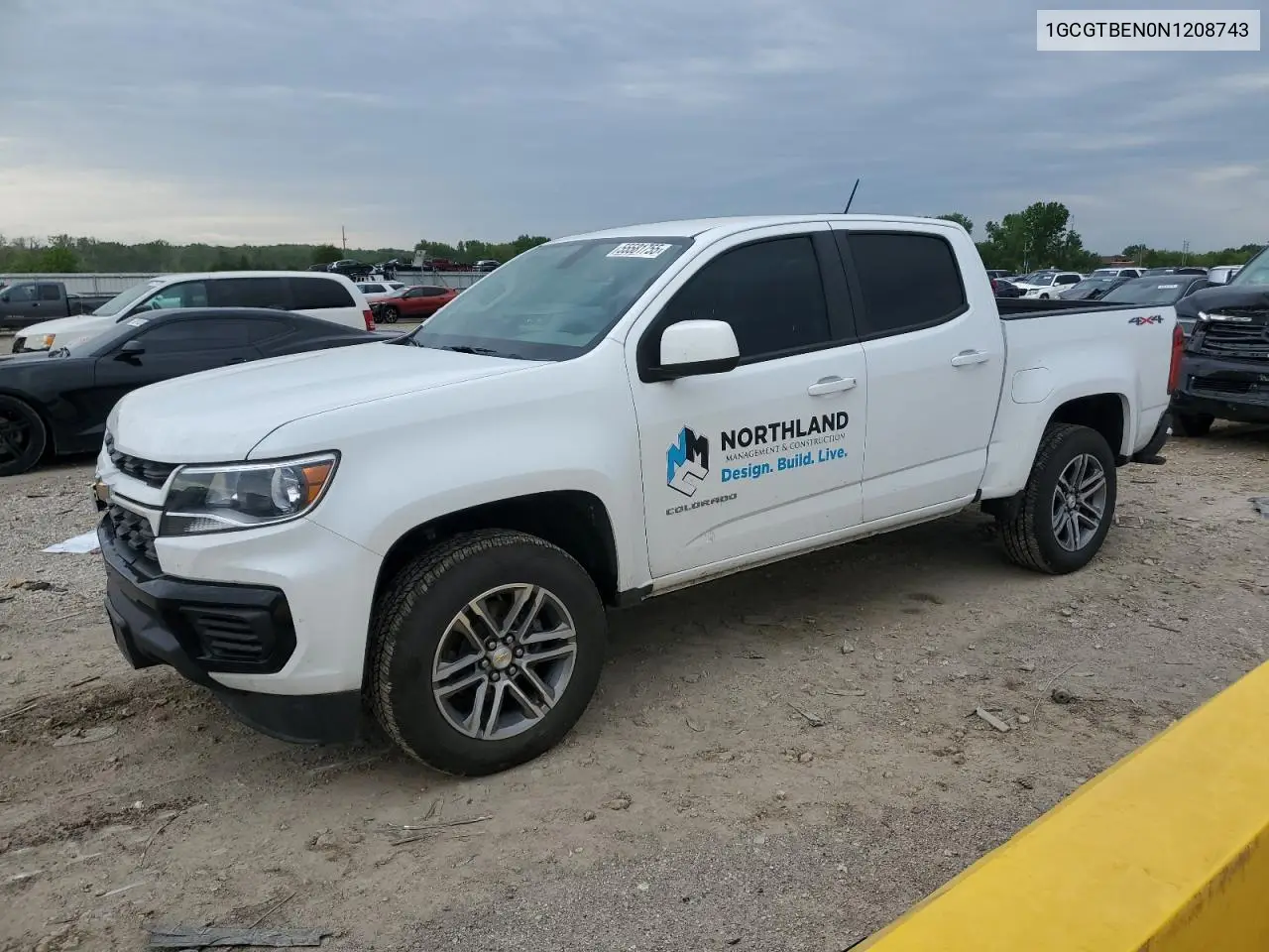 2022 Chevrolet Colorado VIN: 1GCGTBEN0N1208743 Lot: 55581755