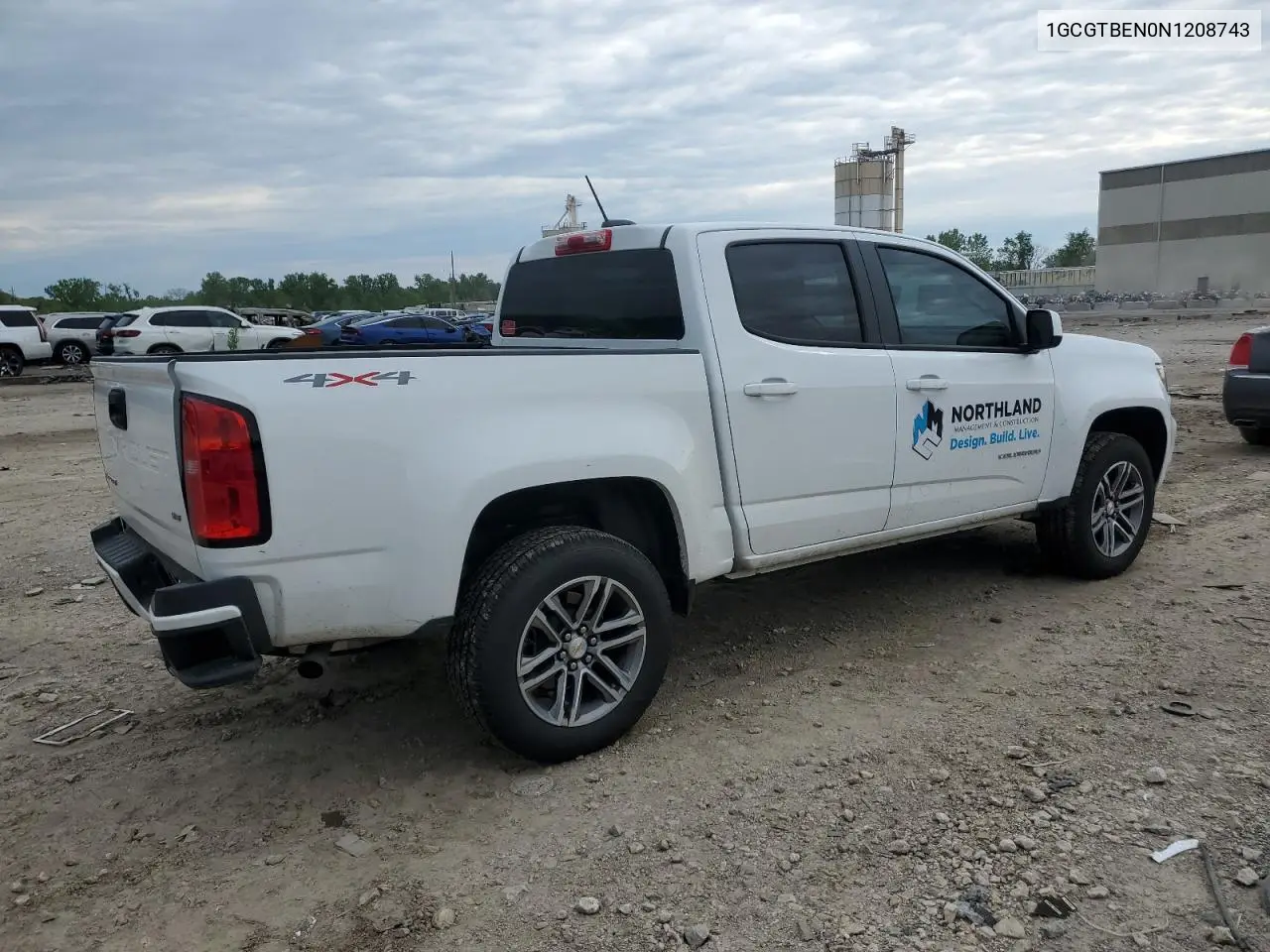 2022 Chevrolet Colorado VIN: 1GCGTBEN0N1208743 Lot: 55581755