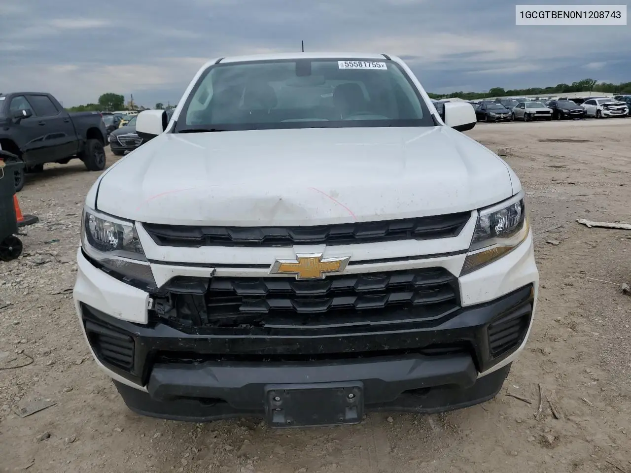 2022 Chevrolet Colorado VIN: 1GCGTBEN0N1208743 Lot: 55581755