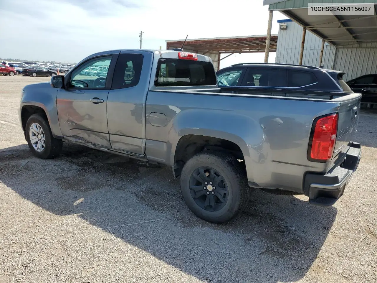 2022 Chevrolet Colorado Lt VIN: 1GCHSCEA5N1156097 Lot: 56280535