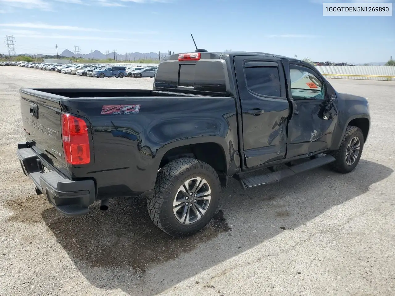 2022 Chevrolet Colorado Z71 VIN: 1GCGTDEN5N1269890 Lot: 57075455